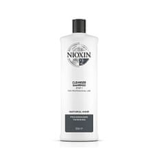 Nioxin Čiščenje šampon za fino naravnih las tanjšanje precej System 2 (Shampoo Clean ser System 2 ) (Obseg 300 ml)