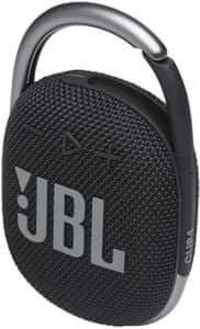 Bluetooth prenosni brezžični mini zvočnik JBL Clip 4 vponka za obešanje na nahrbtnik 10 h na polnjenje RMS moč 5 W 40 mm pretvornik lahek vodoodporen polnjenje IP67 USB-C