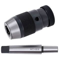 Vidaxl Vrtalna glava s hitrim snemanjem MT3-B18 16 mm razpon vpenjanja