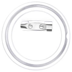 Vidaxl Gumbi za značke s priponkami 100 kompletov akril 44 mm