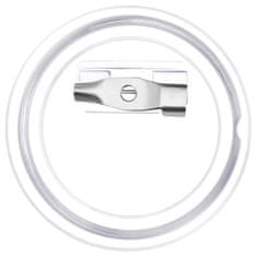 Vidaxl Gumbi za značke s priponkami 100 kompletov akril 25 mm