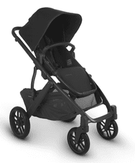 UPPAbaby Vista V2 2-v-1 Jake otroški voziček, črn, karbon, črno usnje