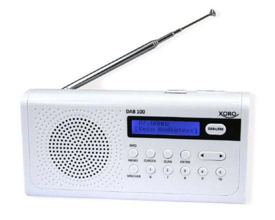 Xoro DAB 100 radio, bel