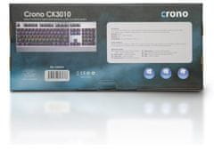 Crono CK3010 - mehanska igralna tipkovnica z osvetlitvijo, CZ + SK, USB
