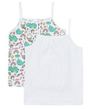 Garnamama md111579_fm1 dekliška majica z naramnicami, 2 kosa