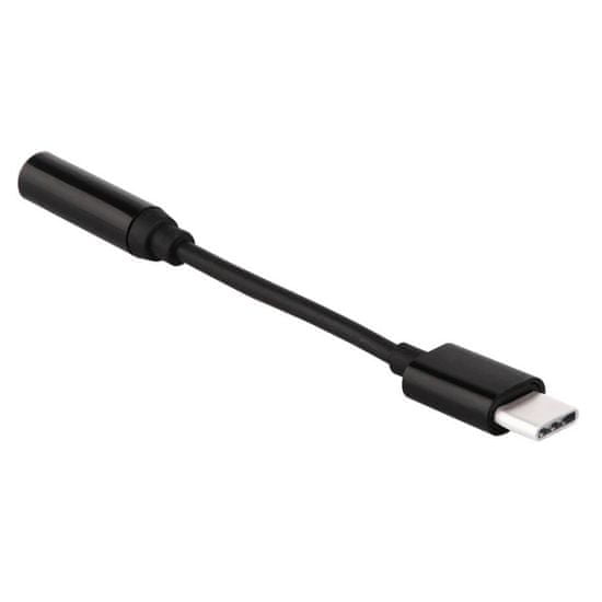 MG adapter USB-C / 3.5mm mini jack, črna
