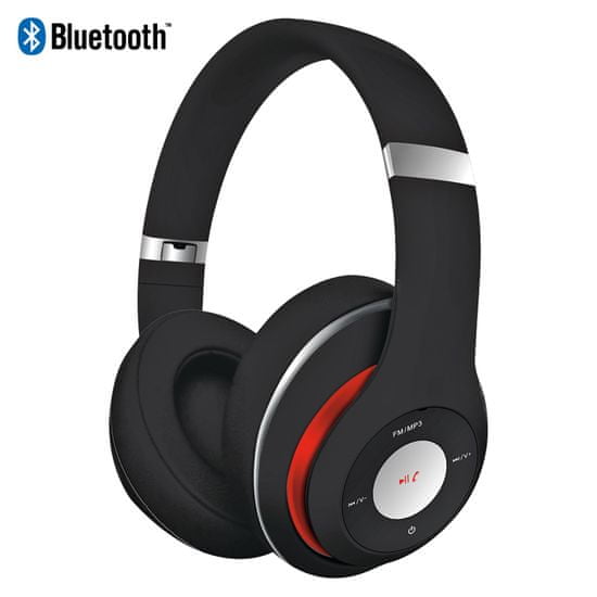 Platinet Freestyle FH0916B naglavne Bluetooth slušalke, črne - Odprta embalaža