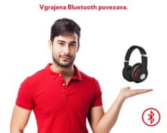 Freestyle FH0916B naglavne Bluetooth slušalke, črne