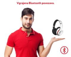 Platinet Freestyle FH0916W naglavne Bluetooth slušalke, bele