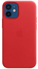 Apple ovitek za iPhone 12 mini Leather, MagSafe (PRODUCT)RED (MHK73ZM/A)