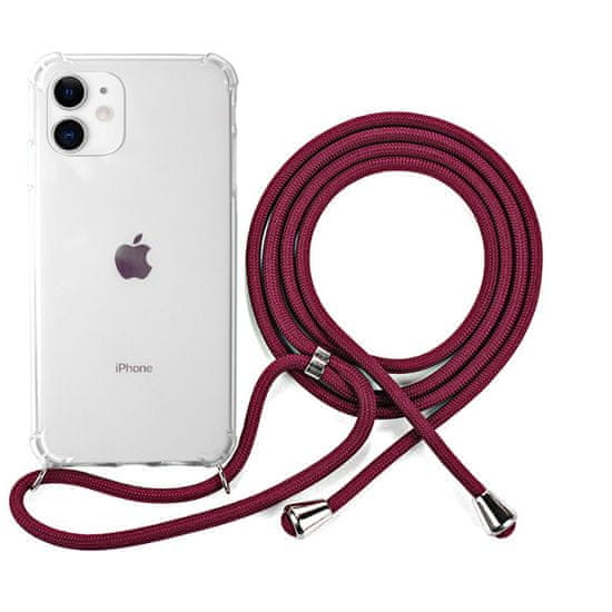 EPICO Nake String Case za iPhone 11 42410101400006, bela, transparentna, rdeč