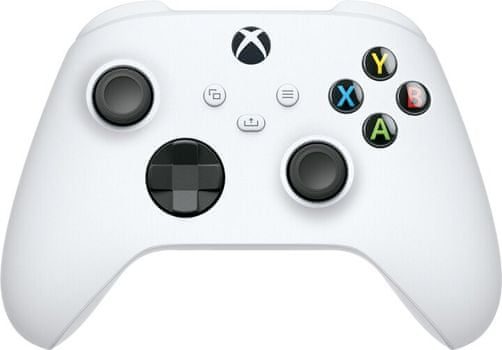 Microsoft Xbox brezžični igralni plošček, beli (QAS-00002) Vibracijski hibridni usmerjevalni krmilnik