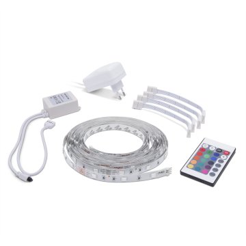 PHENOM RGB LED trak 5m 5050 7,2W/m s kontrolerjem in napajalnikom