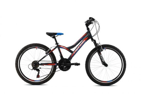 Capriolo MTB Diavolo 400 FS otroško kolo, črno-rdeče