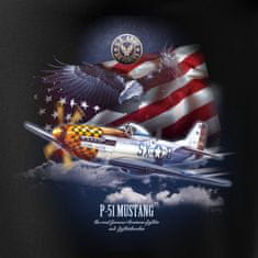 ANTONIO Majica z letalom MUSTANG P-51, S
