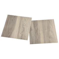 Greatstore Samolepilne talne plošče 20 kosov PVC 1,86 m2 taupe