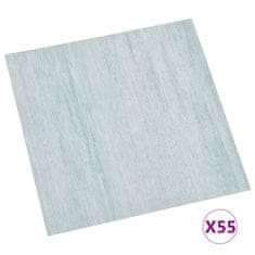Vidaxl Samolepilne talne plošče 55 kosov PVC 5,11 m2 zelene