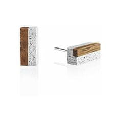 Gravelli Uhani iz betona in lesa Block Wood GJEWWOG004UN
