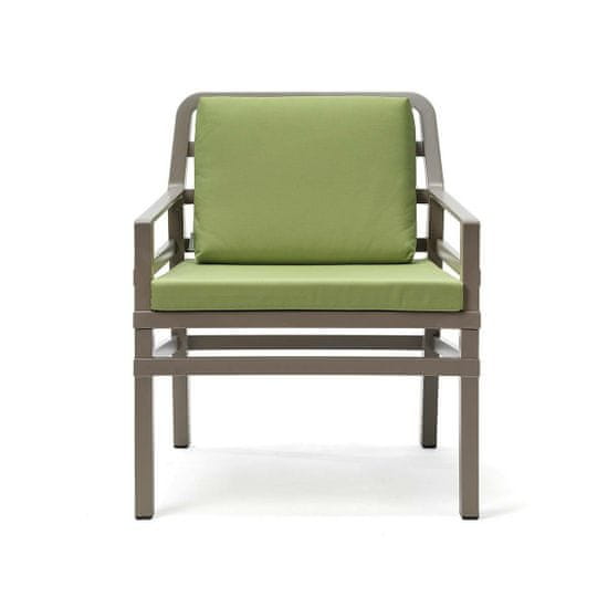 Fernity Aria rjava / zelena fotelja
