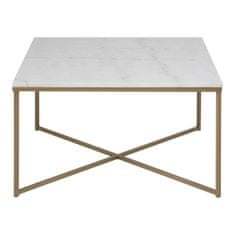 Fernity Kavna mizica Alisma, kvadratna v belem marmorju