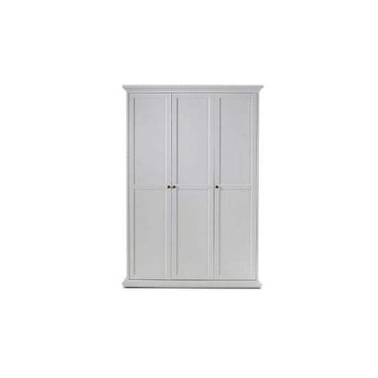 KONDELA Garderobna omara Paris 75353 3D - bela