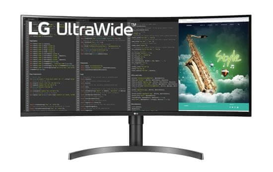 LG 35WN65C-B UW-QHD VA monitor, HDR, ukrivljen (35WN65C-B.AEU)