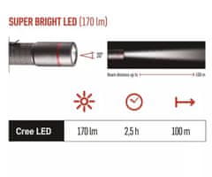 Emos Ultibright 60 svetilka, kovinska, Cre LED, 170 lm, P3160
