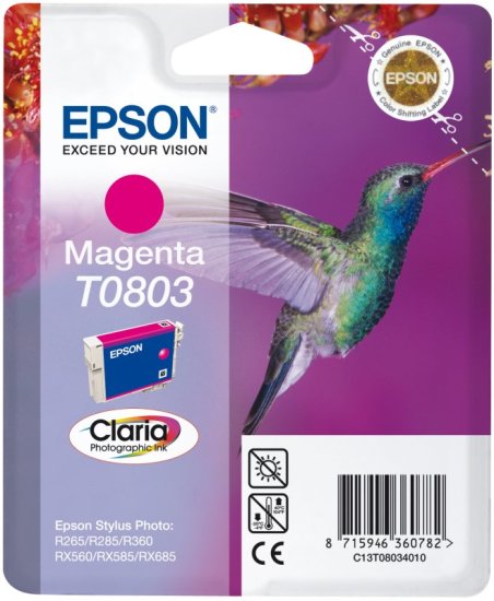 Epson kartuša T0803, magenta (C13T08034011)