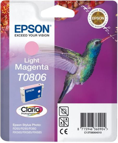 Epson kartuša T0806, svetlo magenta (C13T08064011)