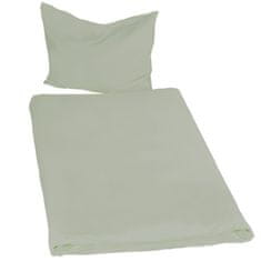 tectake 2 kompleta posteljnega perila 200 × 135 cm, 2-delni Zelena