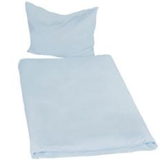 tectake 2 kompleta posteljnega perila 200 × 135 cm, 2-delni Modra