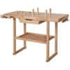 Delovna miza s primeži, model 1, lesena