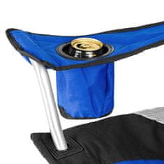 tectake 4 stoli za taborjenje – oblazinjeni Modra