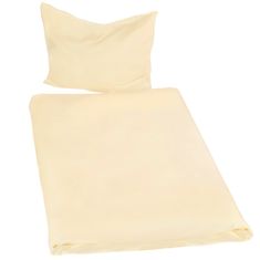tectake 2 kompleta posteljnega perila 200 × 135 cm, 2-delni Rumena