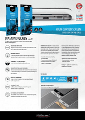 MyScreen Protector Diamond Glass Edge 3D zaščitno kaljeno steklo za Galaxy S20 Plus G985, črno