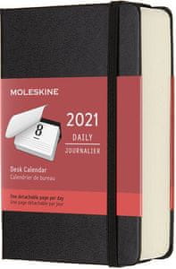  Moleskine planer 2021, 12-mesečni, dnevni, žepni, črn, namizni koledar 