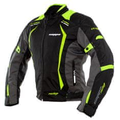 Cappa Racing Tekstilna motoristična jakna AREZZO, črna/zelena M