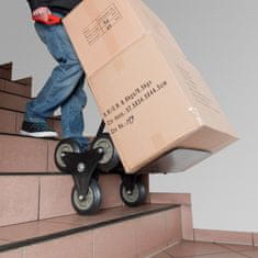 tectake Voziček z nakladalno površino za pomikanje po stopnicah z nosilnostjo do 150 kg