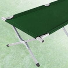 tectake 2 postelji za taborjenje, izdelani iz aluminija Zelena