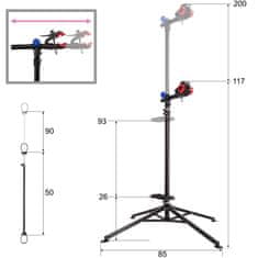 tectake Stojalo za popravilo koles Philipp