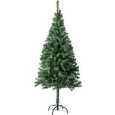 tectake Umetno božično drevesce s kovinskim stojalom 150 cm, 310 konic, zelena