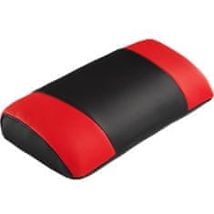 tectake Pisarniški stol Comodo z oporo za noge, črna/rdeča
