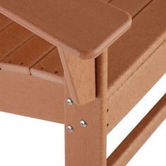 tectake Vrtni stol s počivalnikom za noge in mizico iz vremensko odpornega materiala Rjava/rjava
