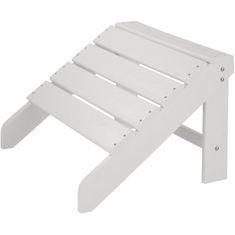 tectake Vrtni stol s počivalnikom za noge in mizico iz vremensko odpornega materiala Bela/bela