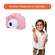 Forever SKC-100 otroški fotoaparat s kamero, roza - rabljeno