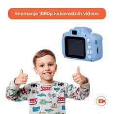 Forever SKC-100 otroški fotoaparat s kamero, moder - rabljeno
