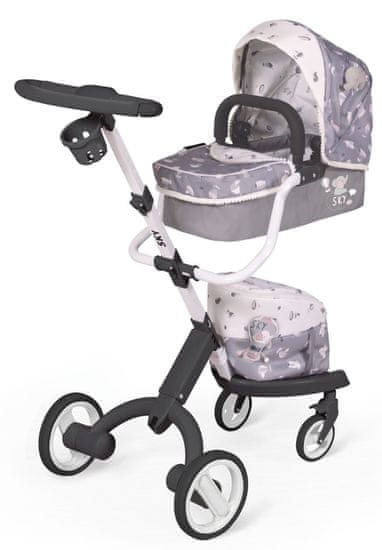 DeCuevas 81535 moderni voziček za lutke dojenčke 3 v 1