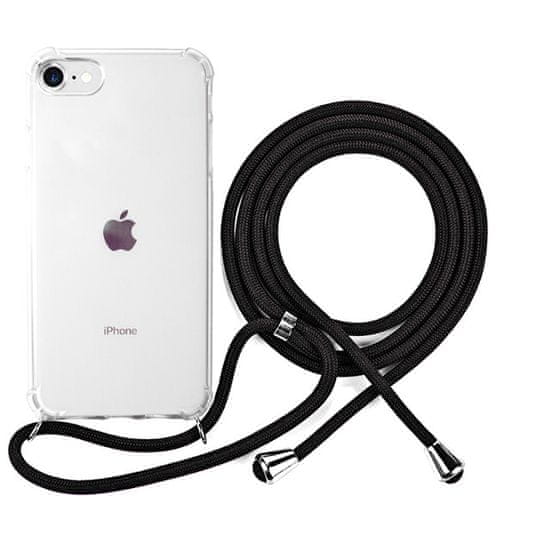 EPICO Nake String Case zaščitni ovitek za iPhone 7/8/SE, bel, prozoren/črn