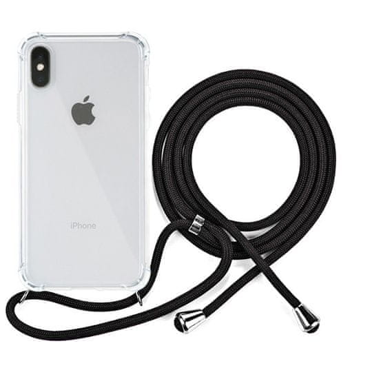 EPICO Nake String Case zaščitni ovitek za iPhone X/XS, bel, prozoren/črn