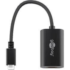 Goobay USB-C v HDMI adapter, 4K, 20 cm, črn